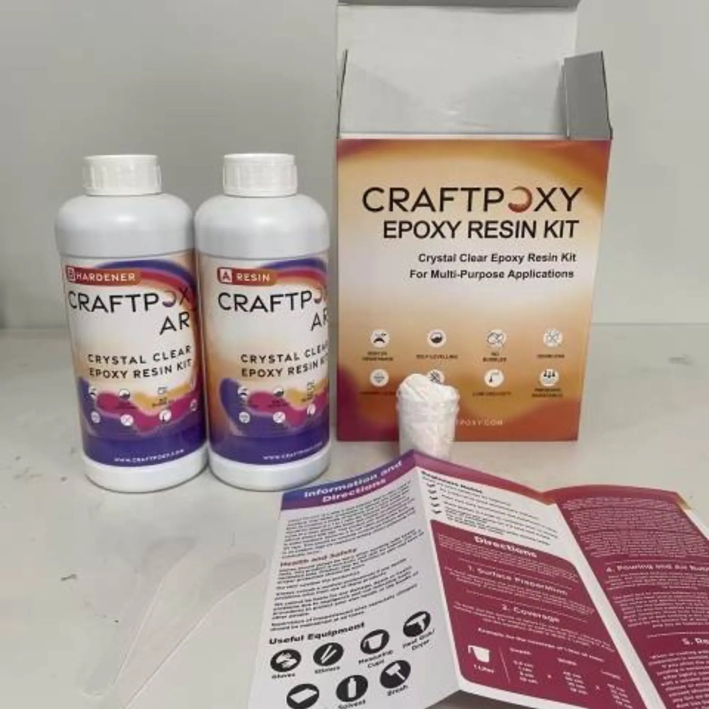 Craftpoxy Art Resin | Crystal-Clear Epoxy for Easy Jewelry & Art Coatings